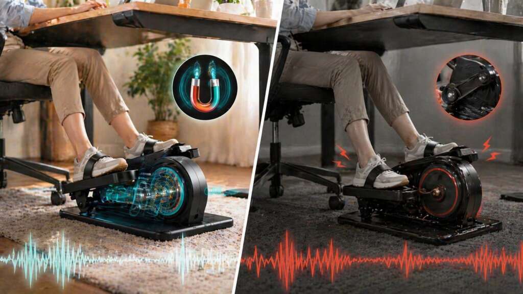 Magnetic Elliptical vs Friction Noise