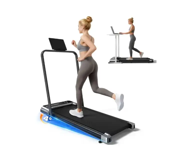 Viamotion Walking Pad Treadmill with Handle Bar